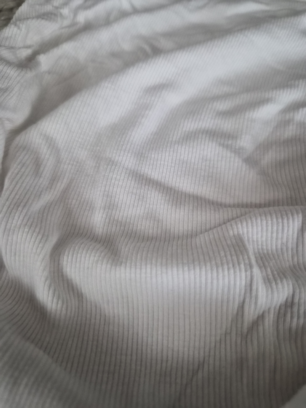 Wild Fable White Ribbed Ruched Side Tee - XXS - Picture 4 of 10